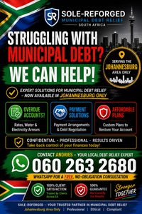 MUNICIPAL DEBT RELIEF - JOHANNESBURG ONLY